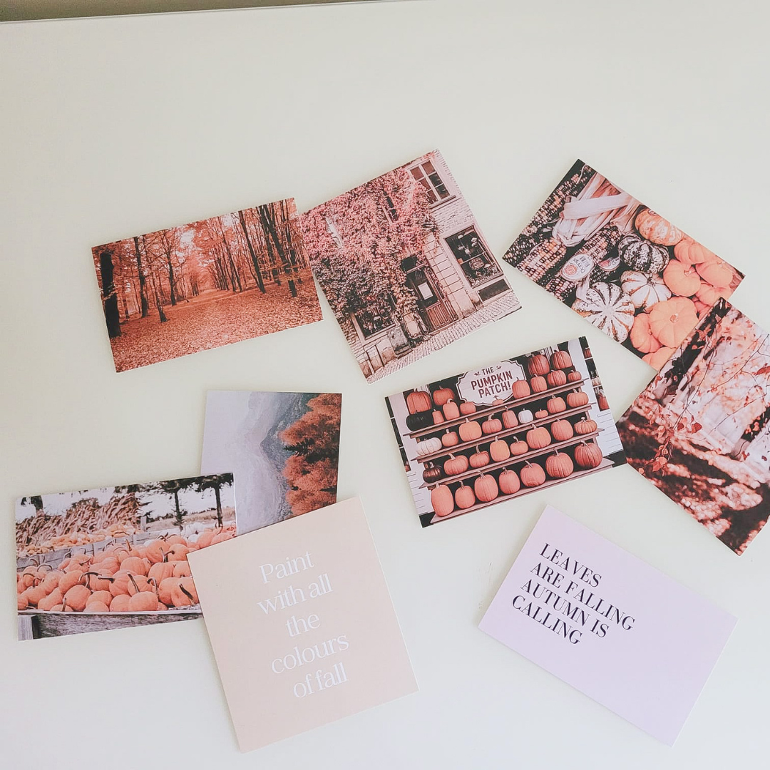 Autumn Mood Board Cards