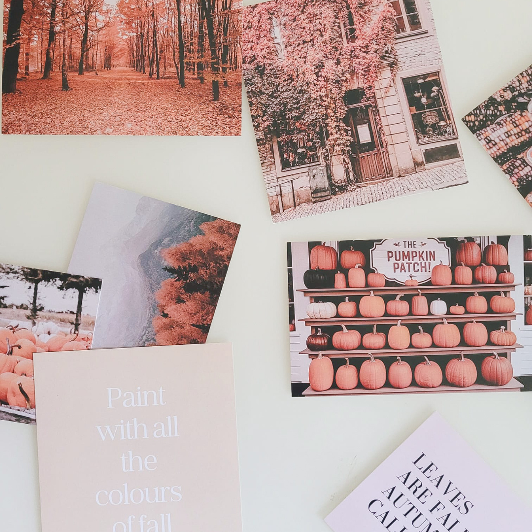 Autumn Mood Board Cards