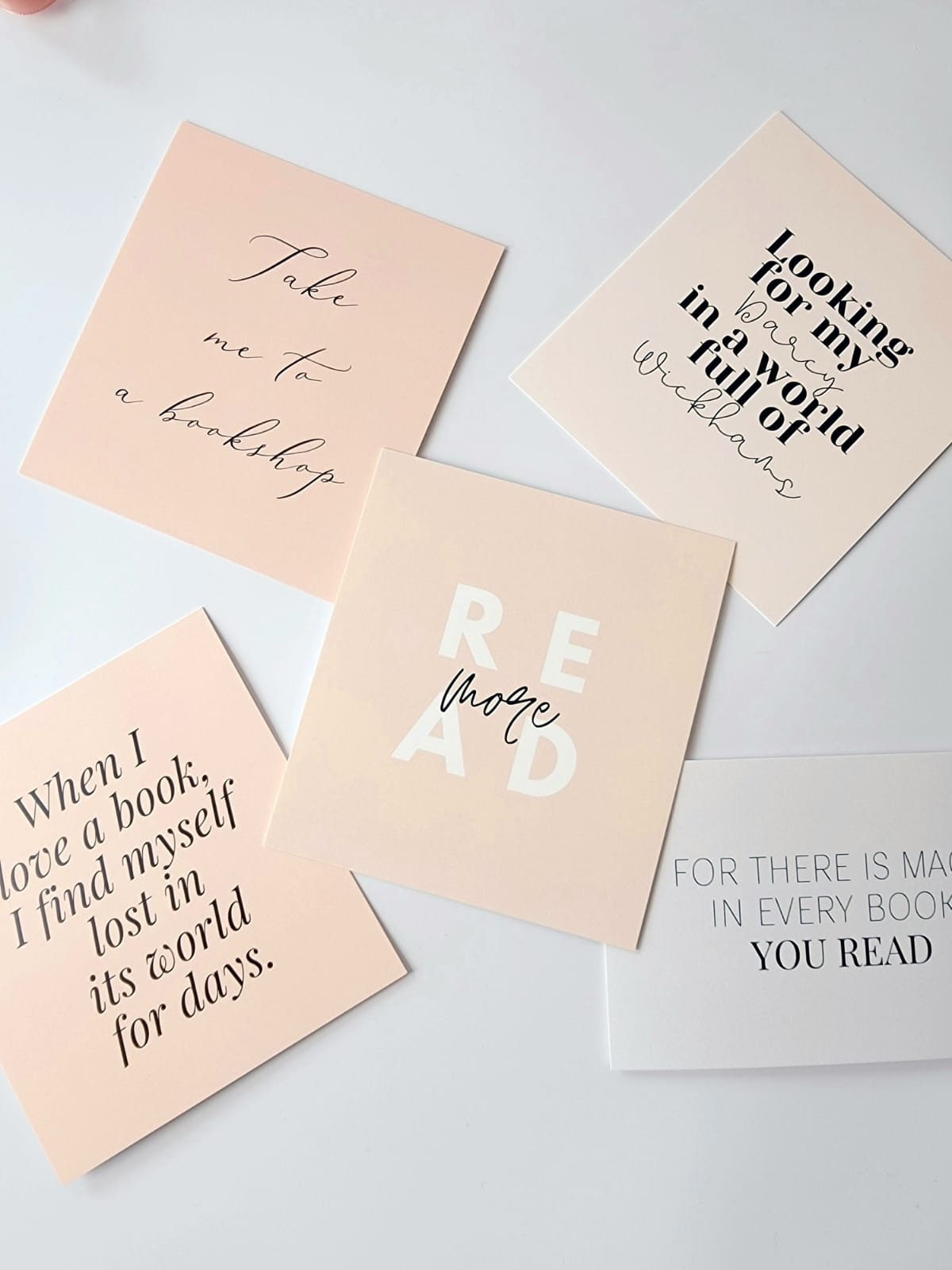 Bookish Vision Board Cards