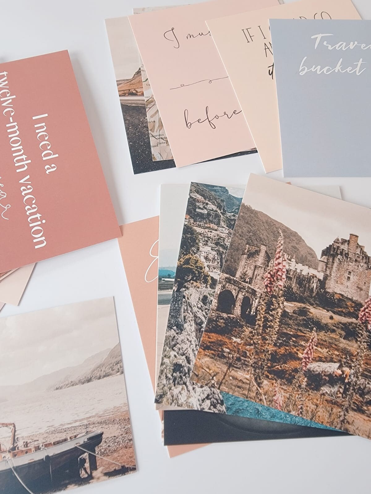 Travel Vision Board Cards