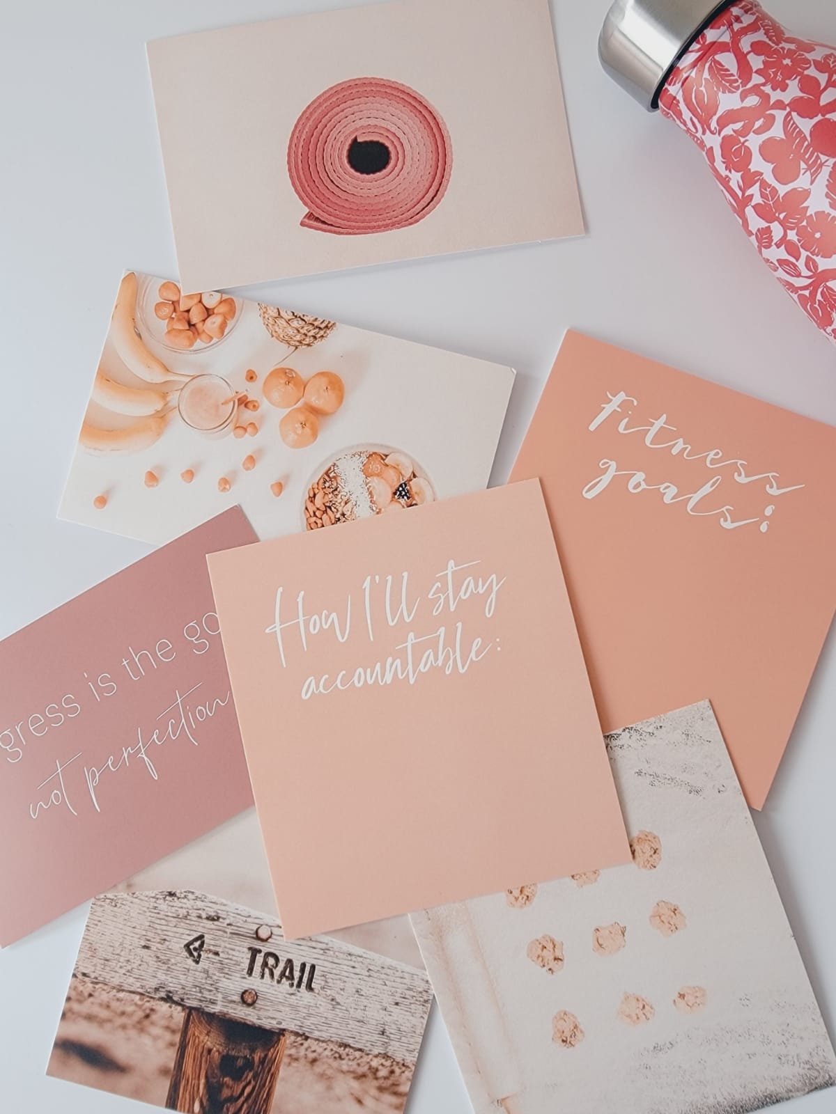 Fitness Vision Board Cards
