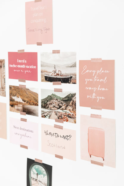 Travel Vision Board Cards