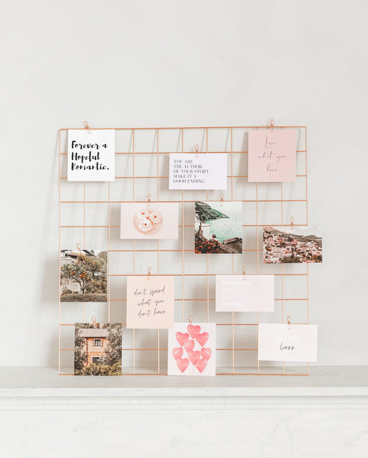 30 vision board cards with quotes and images from starter kit